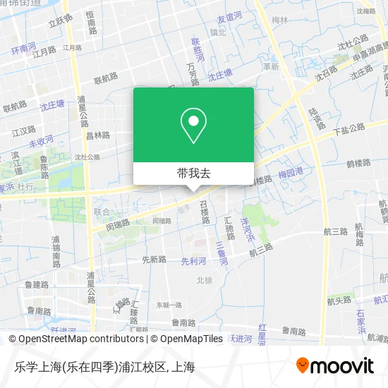乐学上海(乐在四季)浦江校区地图