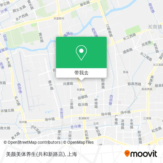 美颜美体养生(共和新路店)地图
