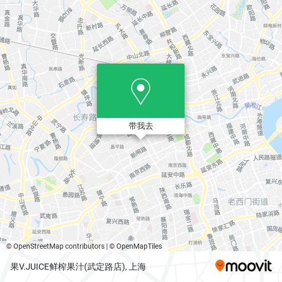 果V.JUICE鲜榨果汁(武定路店)地图