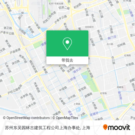苏州东吴园林古建筑工程公司上海办事处地图
