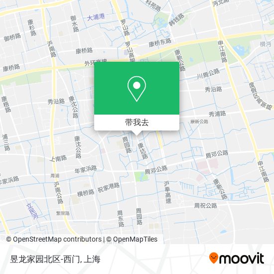 昱龙家园北区-西门地图