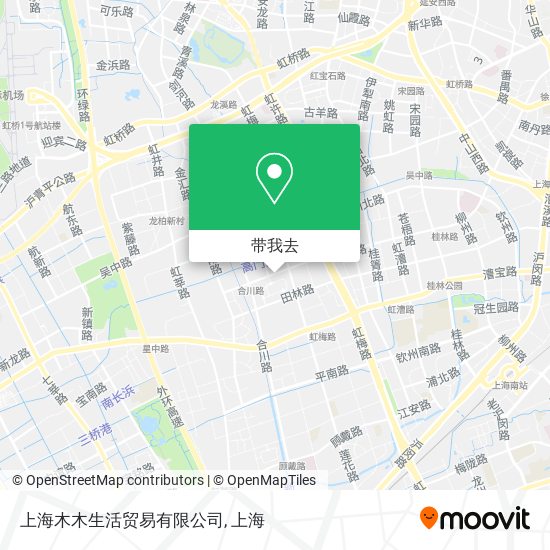 上海木木生活贸易有限公司地图