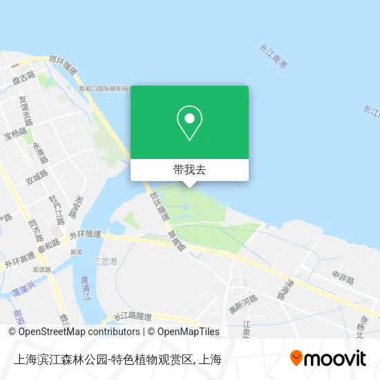 上海滨江森林公园-特色植物观赏区地图
