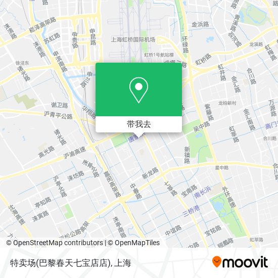 特卖场(巴黎春天七宝店店)地图
