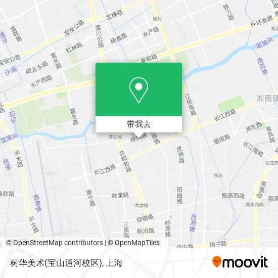 树华美术(宝山通河校区)地图