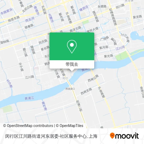 闵行区江川路街道河东居委-社区服务中心地图