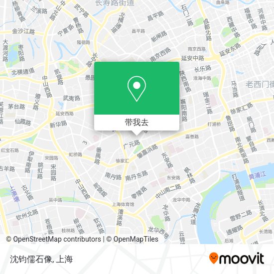 沈钧儒石像地图