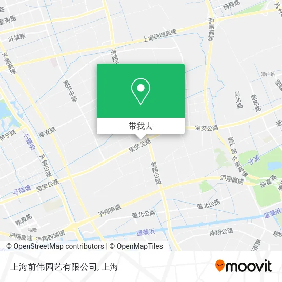 上海前伟园艺有限公司地图