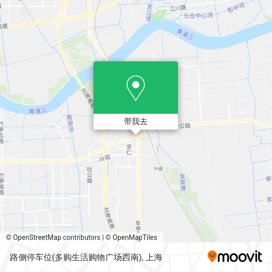 路侧停车位(多购生活购物广场西南)地图