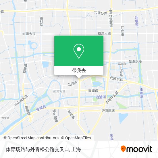 体育场路与外青松公路交叉口地图