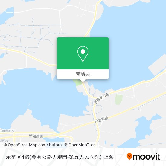 示范区4路(金商公路大观园-第五人民医院)地图
