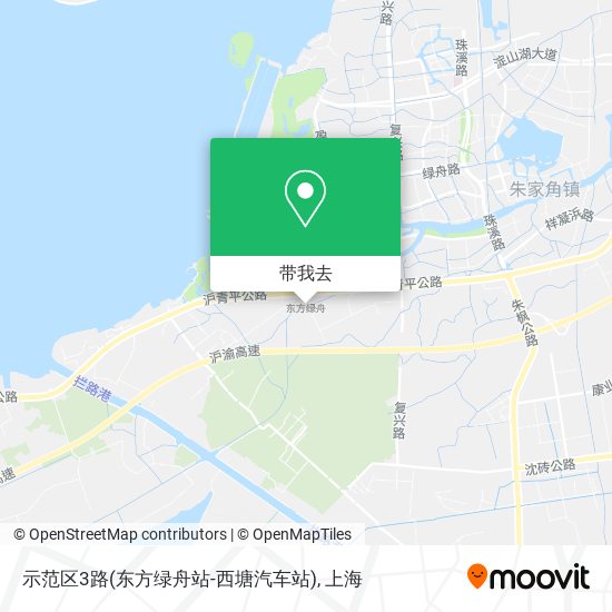 示范区3路(东方绿舟站-西塘汽车站)地图