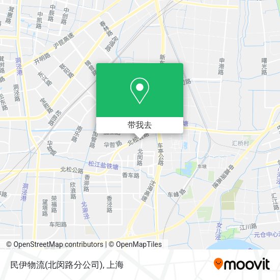 民伊物流(北闵路分公司)地图