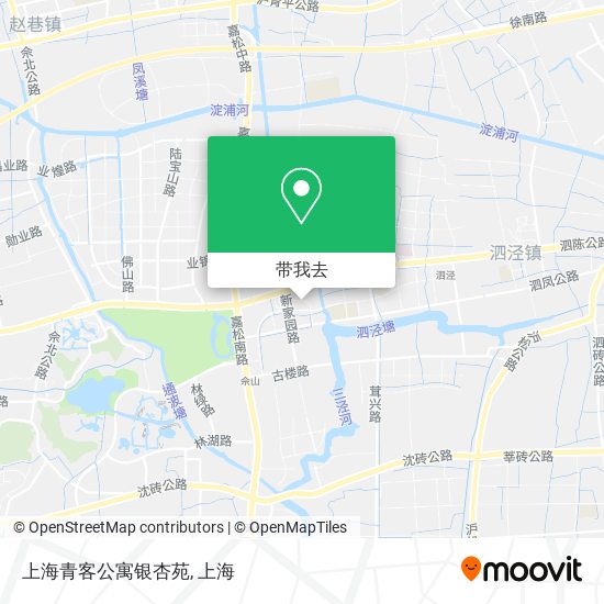 上海青客公寓银杏苑地图