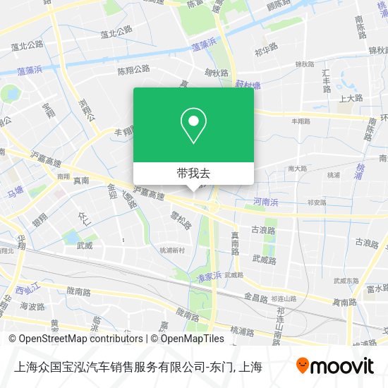 上海众国宝泓汽车销售服务有限公司-东门地图