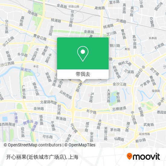 开心丽果(近铁城市广场店)地图