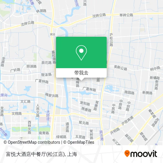 富悦大酒店中餐厅(松江店)地图