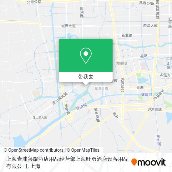 上海青浦兴耀酒店用品经营部上海旺勇酒店设备用品有限公司地图