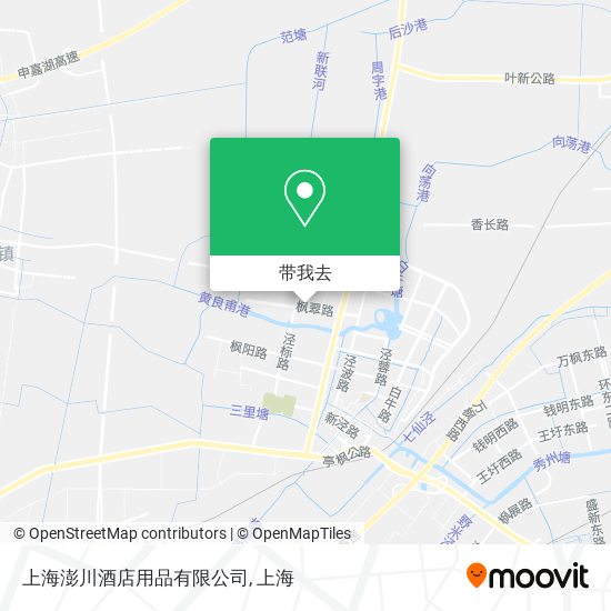 上海澎川酒店用品有限公司地图