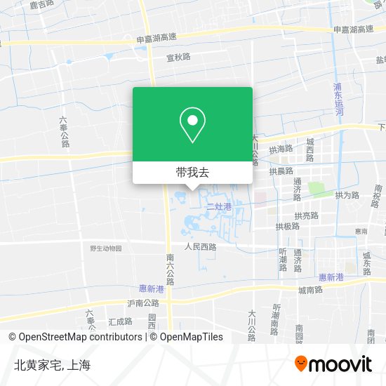 北黄家宅地图