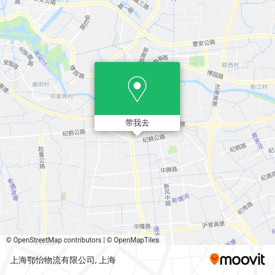 上海鄂怡物流有限公司地图