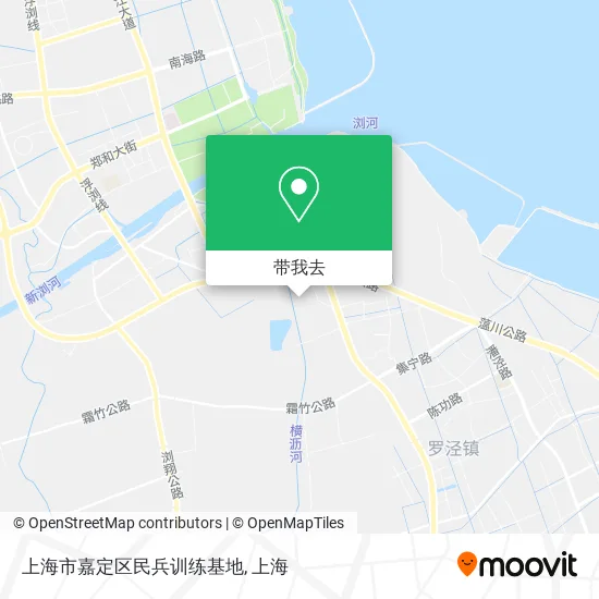 上海市嘉定区民兵训练基地地图