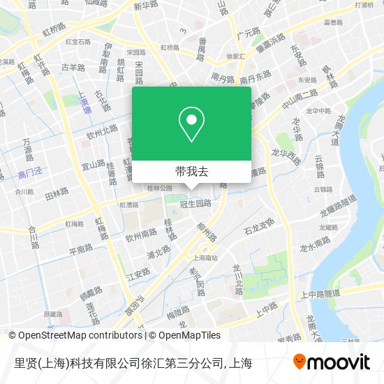 里贤(上海)科技有限公司徐汇第三分公司地图