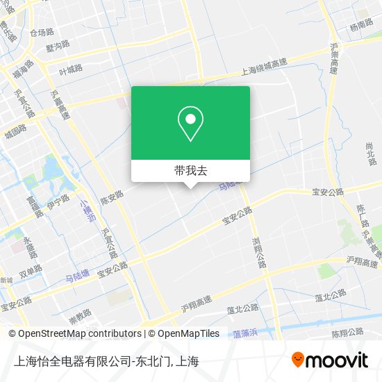 上海怡全电器有限公司-东北门地图