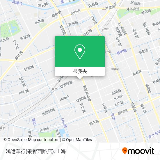 鸿运车行(银都西路店)地图