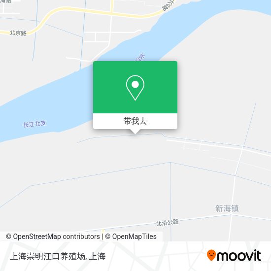 上海崇明江口养殖场地图