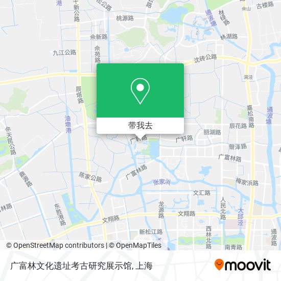 广富林文化遗址考古研究展示馆地图