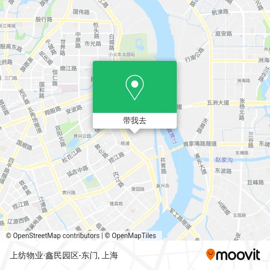 上纺物业·鑫民园区-东门地图