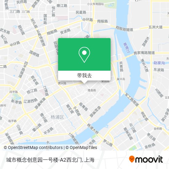 城市概念创意园一号楼-A2西北门地图