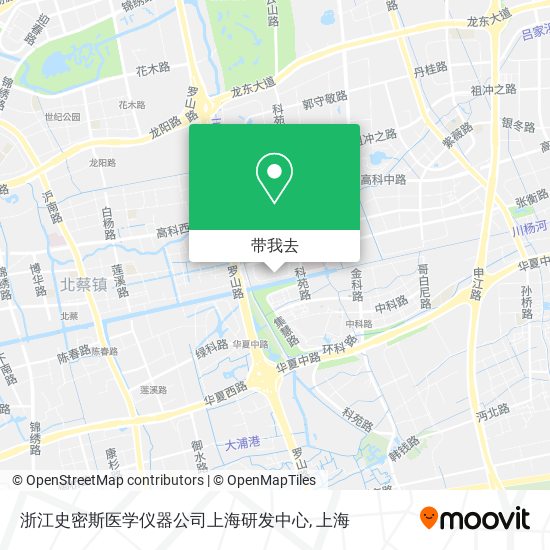 浙江史密斯医学仪器公司上海研发中心地图