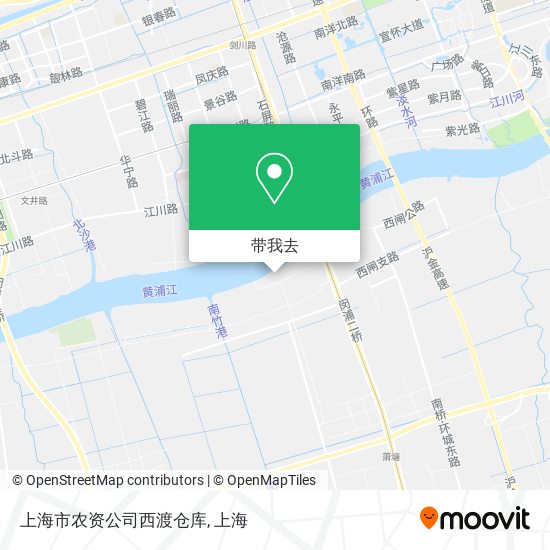 上海市农资公司西渡仓库地图