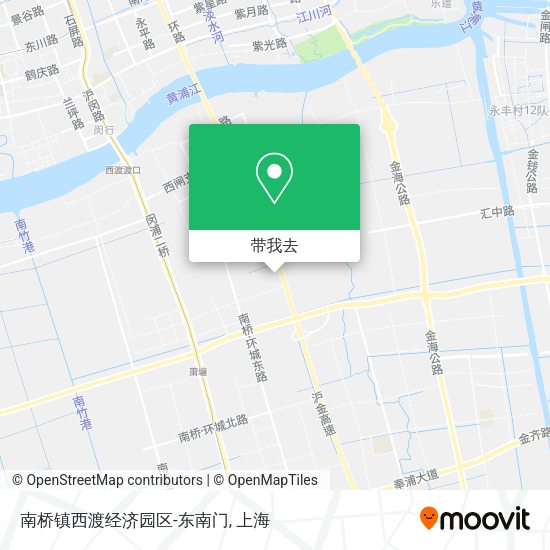 南桥镇西渡经济园区-东南门地图