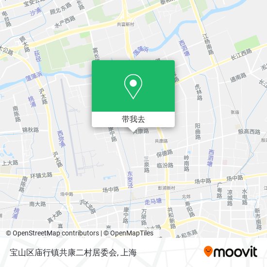 宝山区庙行镇共康二村居委会地图