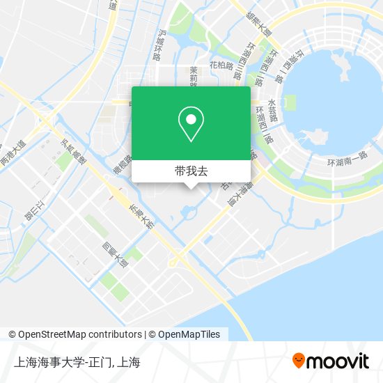 上海海事大学-正门地图