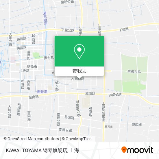 KAWAI TOYAMA 钢琴旗舰店地图