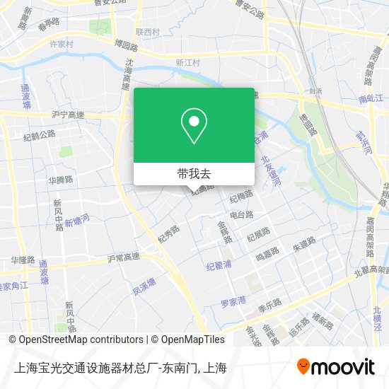 上海宝光交通设施器材总厂-东南门地图