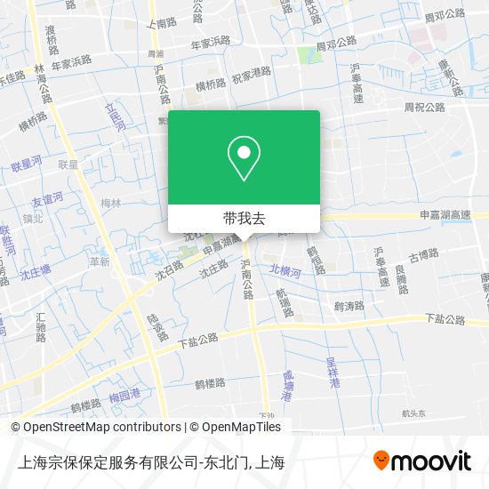 上海宗保保定服务有限公司-东北门地图
