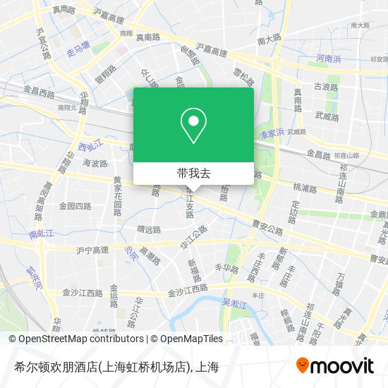 希尔顿欢朋酒店(上海虹桥机场店)地图