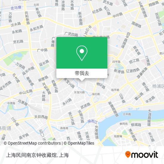 上海民间南京钟收藏馆地图