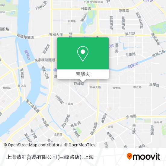 上海恭汇贸易有限公司(巨峰路店)地图