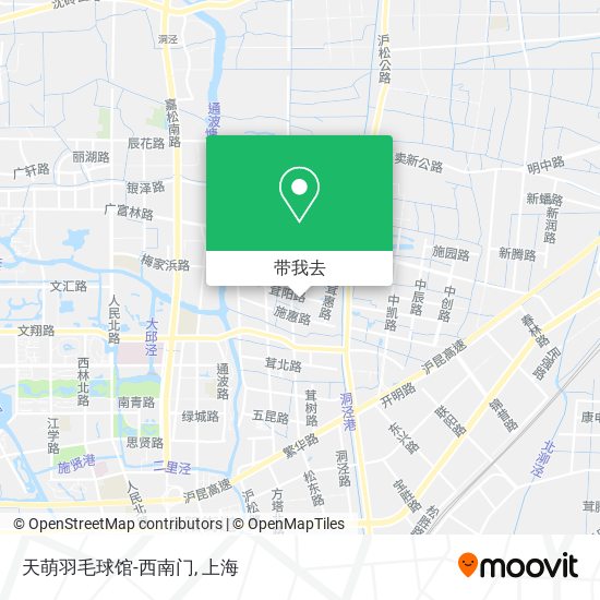 天萌羽毛球馆-西南门地图