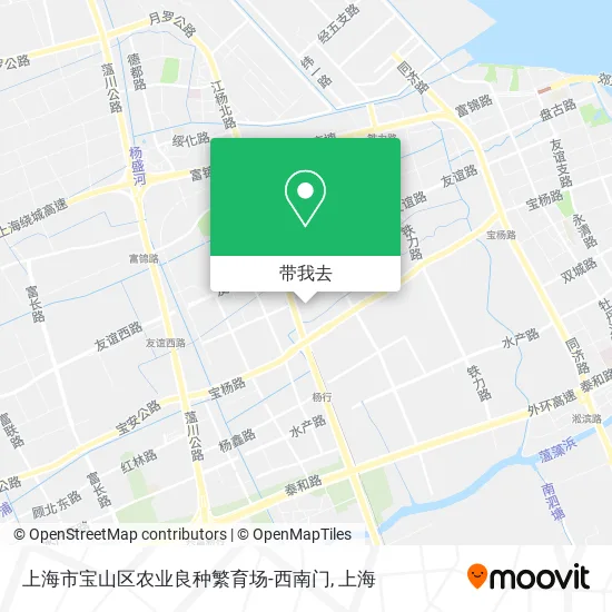 上海市宝山区农业良种繁育场-西南门地图