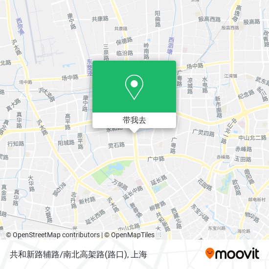 共和新路辅路/南北高架路(路口)地图