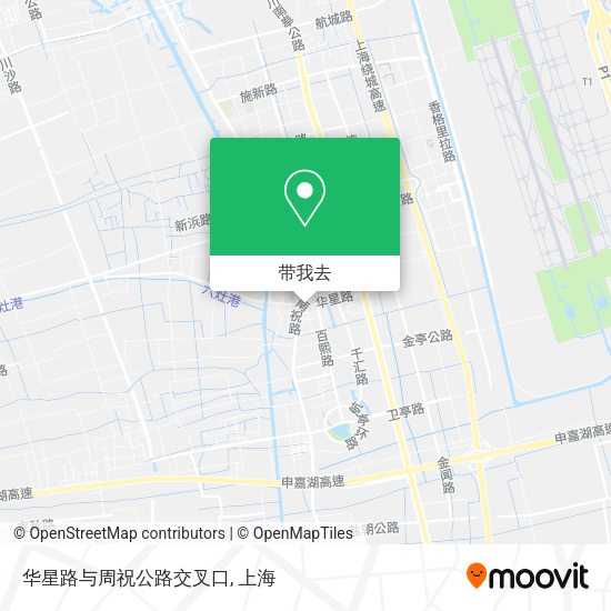 华星路与周祝公路交叉口地图
