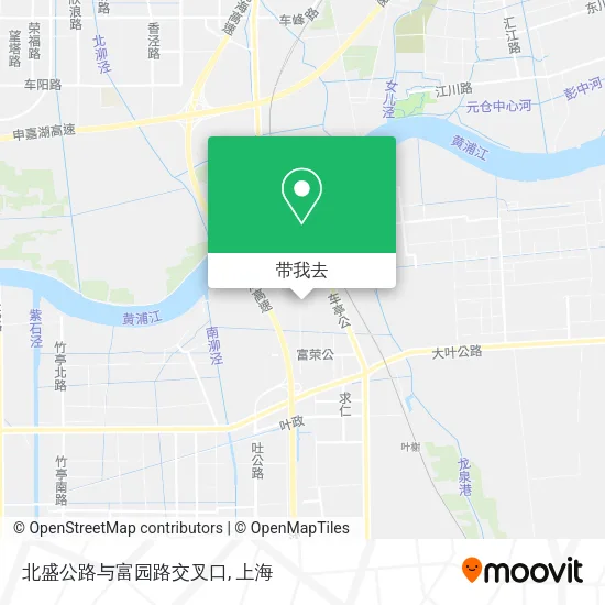北盛公路与富园路交叉口地图