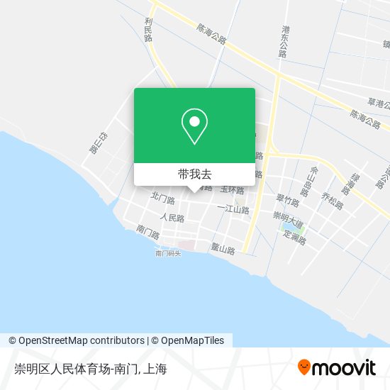 崇明区人民体育场-南门地图